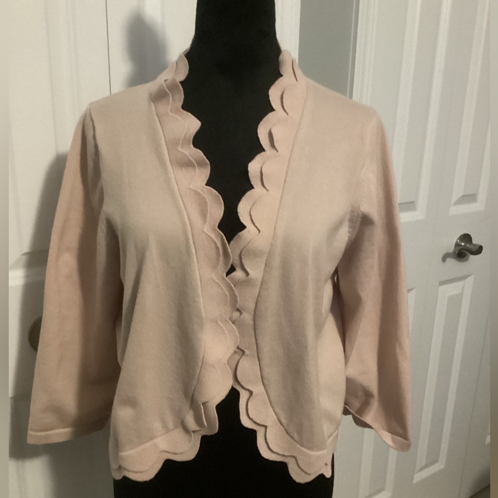 Scallop-edge Women’s Cardigans (lot of 2)